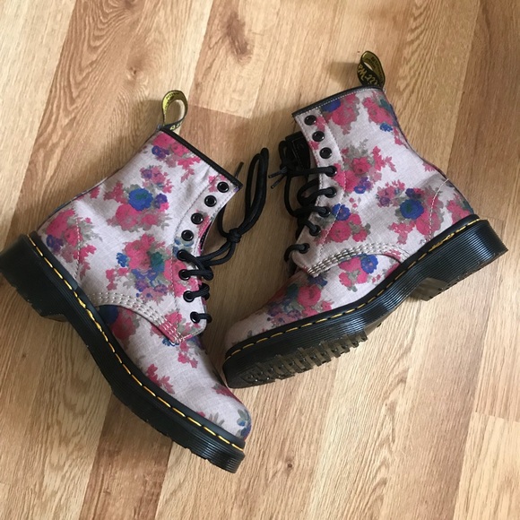 Dr. Martens Shoes - New Dr. Martens Castel Boots Vintage Bouquet Taupe